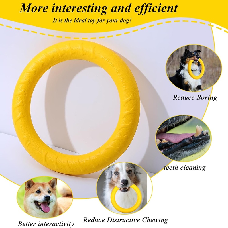 Dog Toys Pet Flying Discs EVA  - Indestructible Dog Chew Toy ulasan dan harga