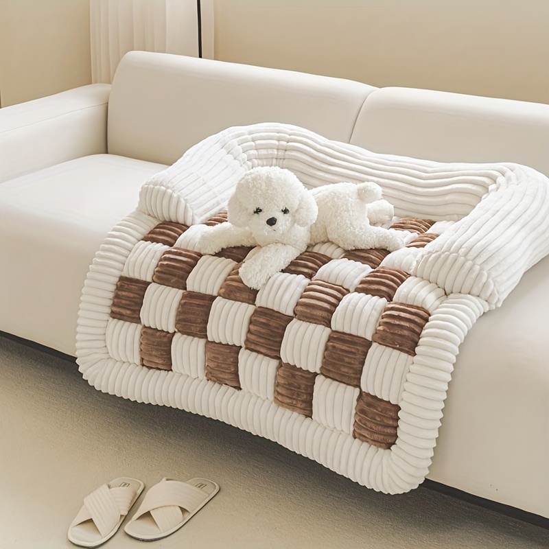 Plaid Pet Bed Mat , Super Soft - Pet Beds ulasan dan harga